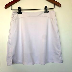 Adome - Short White Tennis Skort W Pockets & Slit Golf Classic - One Size